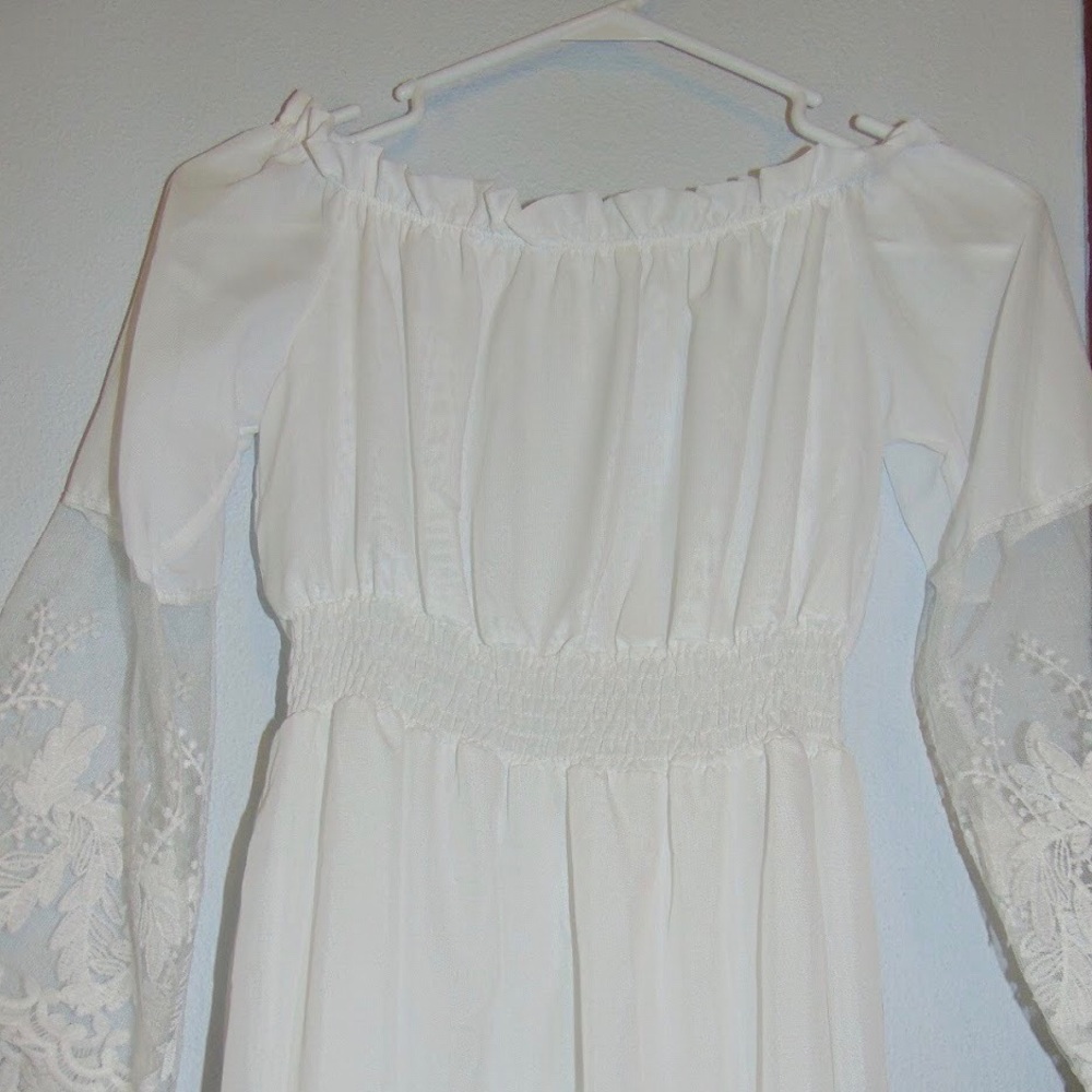 Off the shoulder lace dress